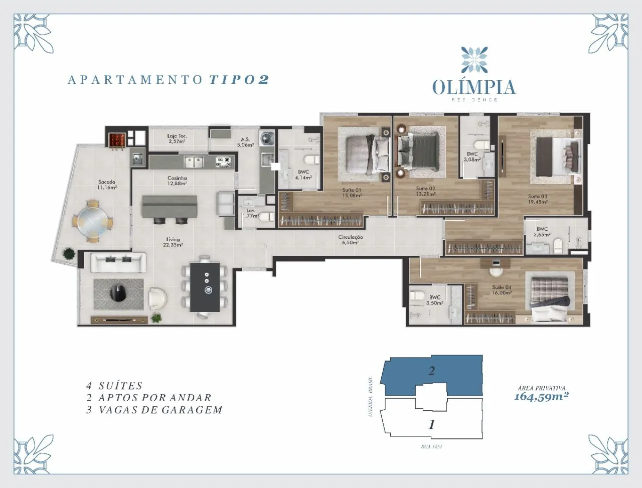 Apartamento 4 suítes + lavabo à venda em Centro, Balneário Camboriú, foto 2