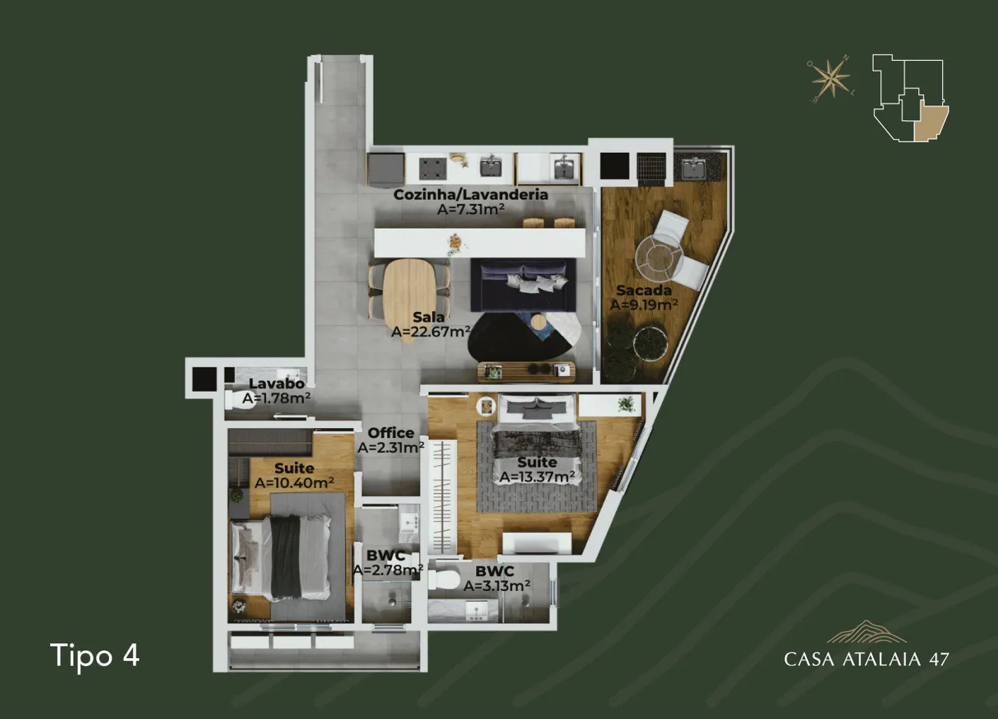 Apartamento 2 suítes + lavabo à venda em Bairro Fazenda, Itajaí, foto 2