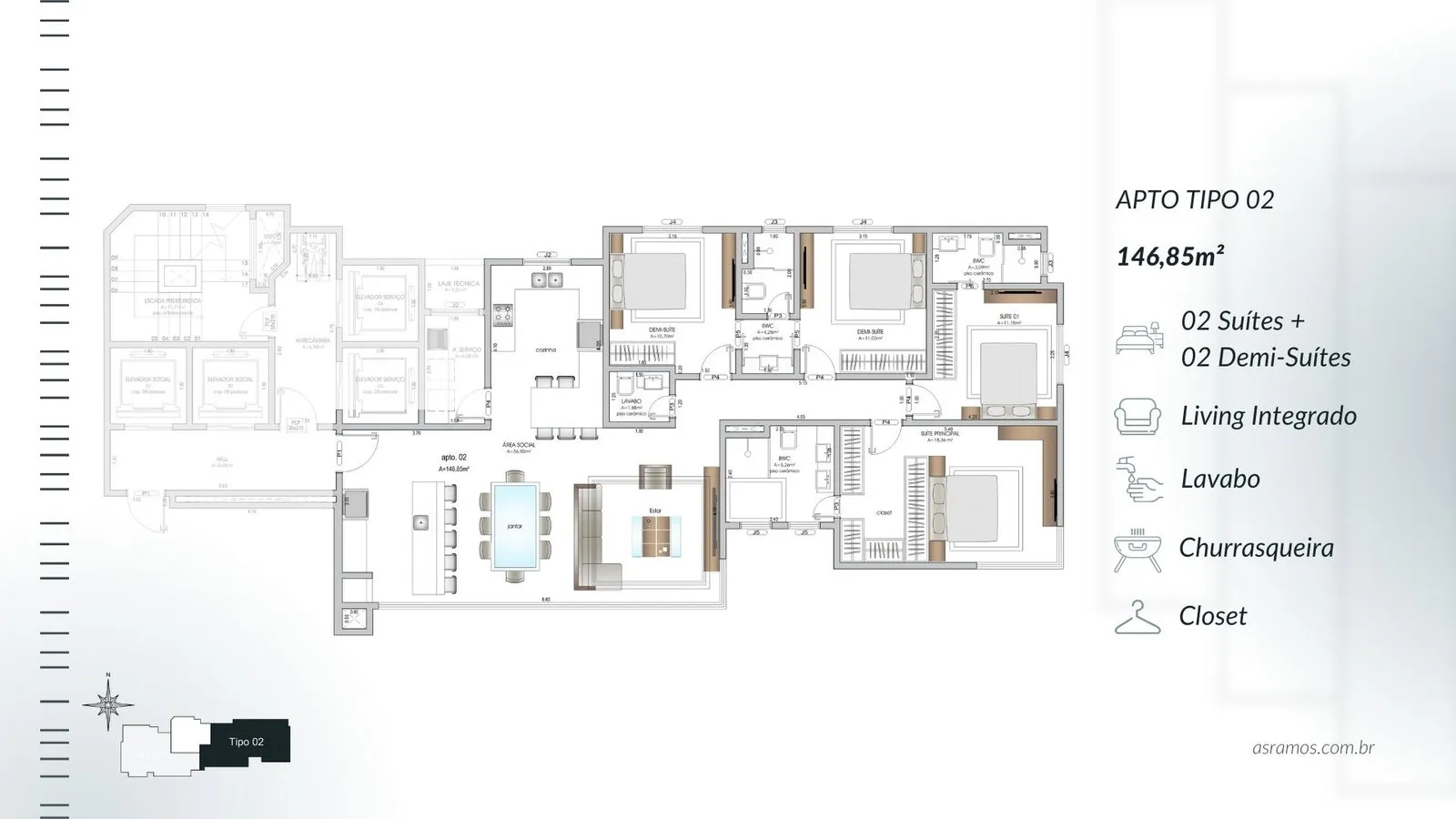 Apartamento 4 suítes à venda em Centro, Balneário Camboriú, foto 3